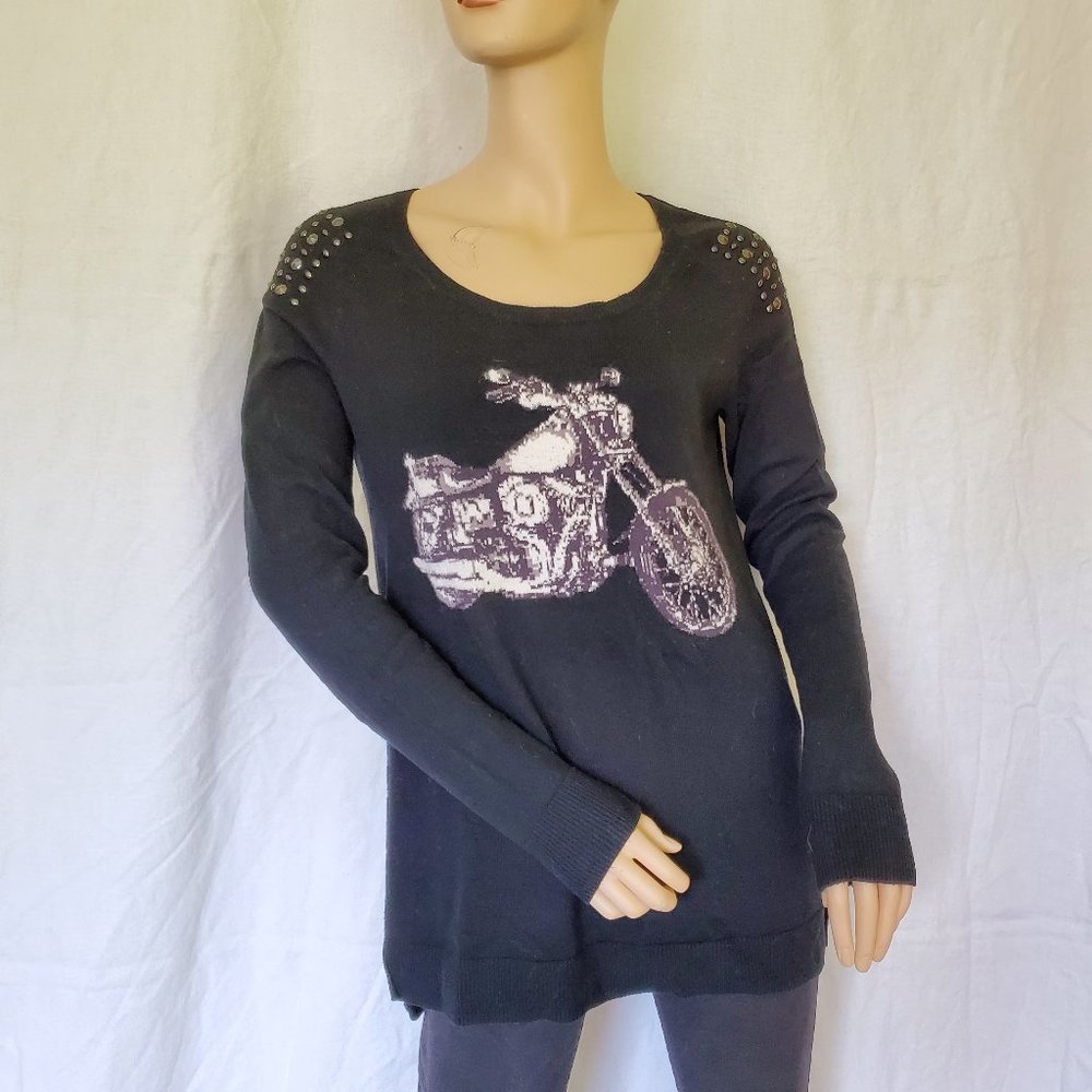 Rock & Republic Motorcycle Sweater